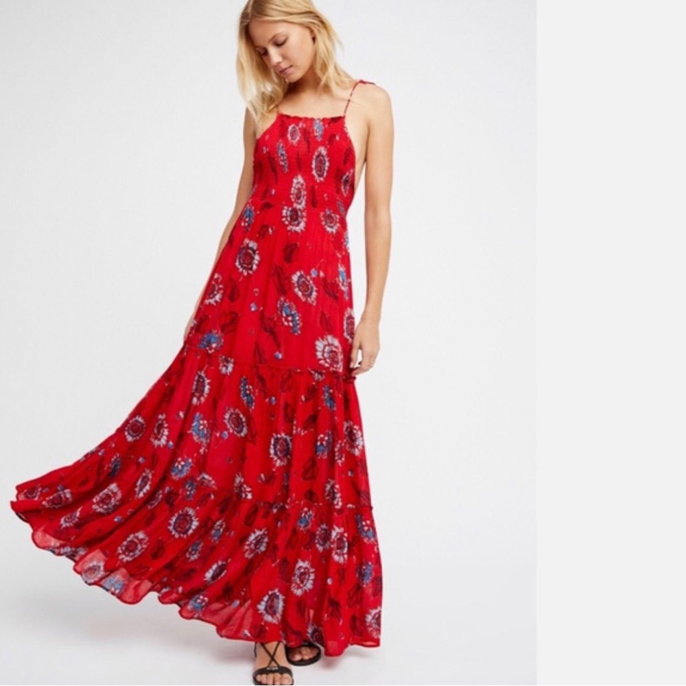 Free People sunflower maxi